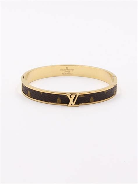 louis vuitton black and gold bracelet